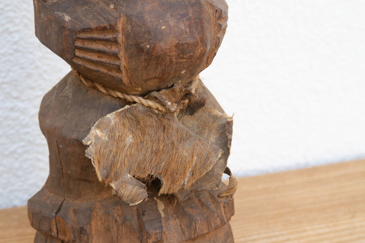 Antique Songye Carved Guardian Figure