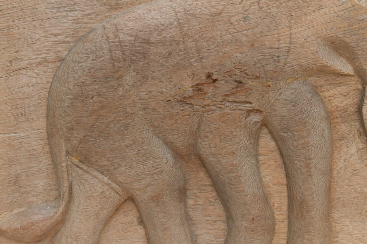 Oxidized Gray Elephant Teak Panel