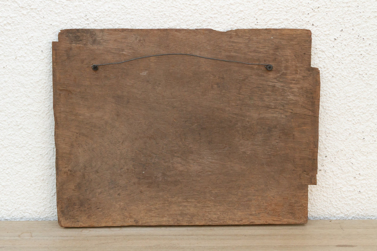 Oxidized Gray Elephant Teak Panel