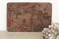 Red & Black Painted Thai Elephant