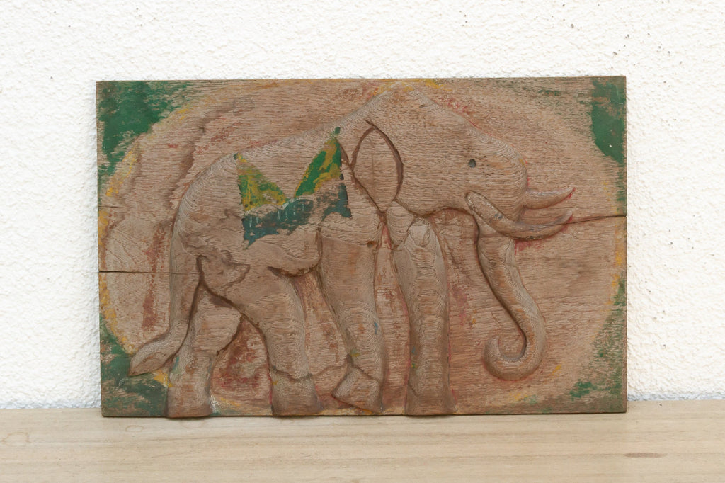 Thai Folk Art, Elephant Wall Carving