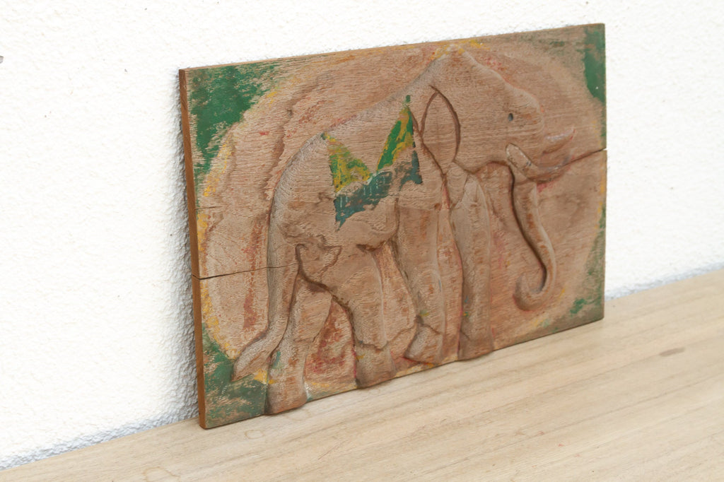 Thai Folk Art, Elephant Wall Carving