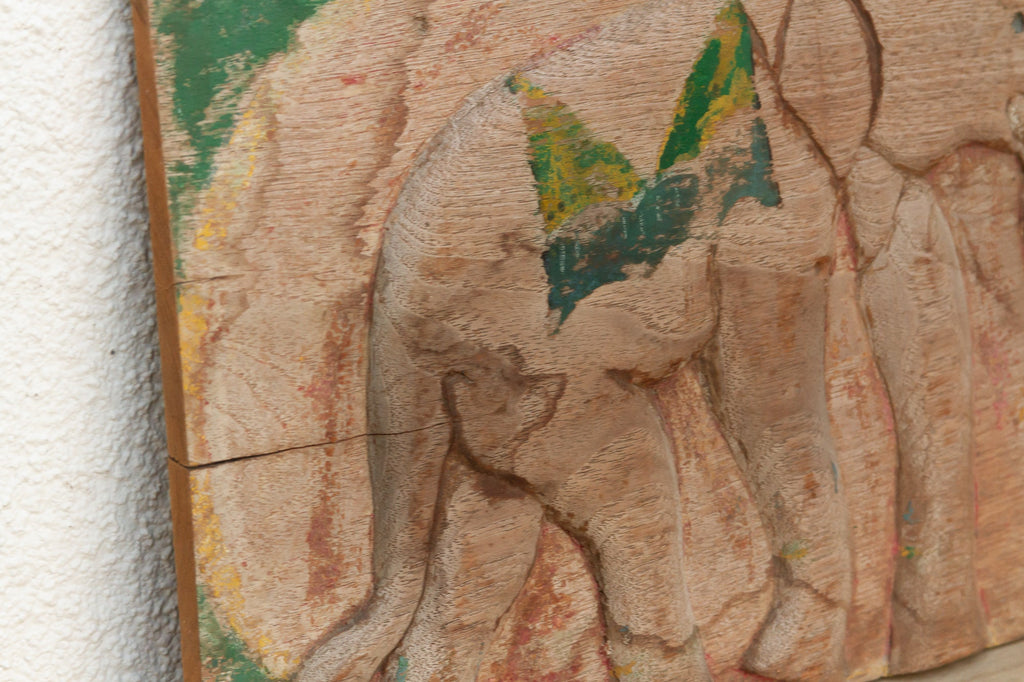 Thai Folk Art, Elephant Wall Carving
