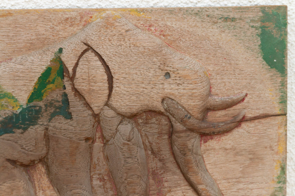 Thai Folk Art, Elephant Wall Carving