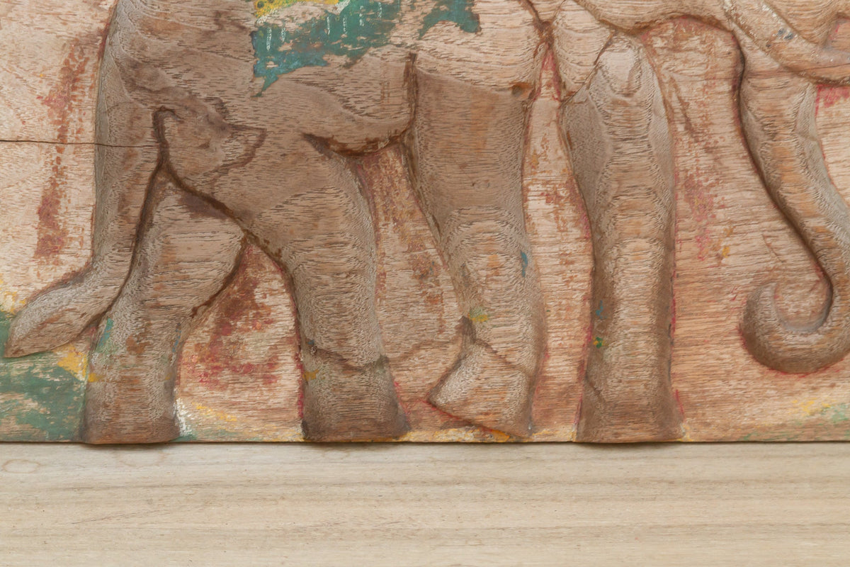 Thai Folk Art, Elephant Wall Carving