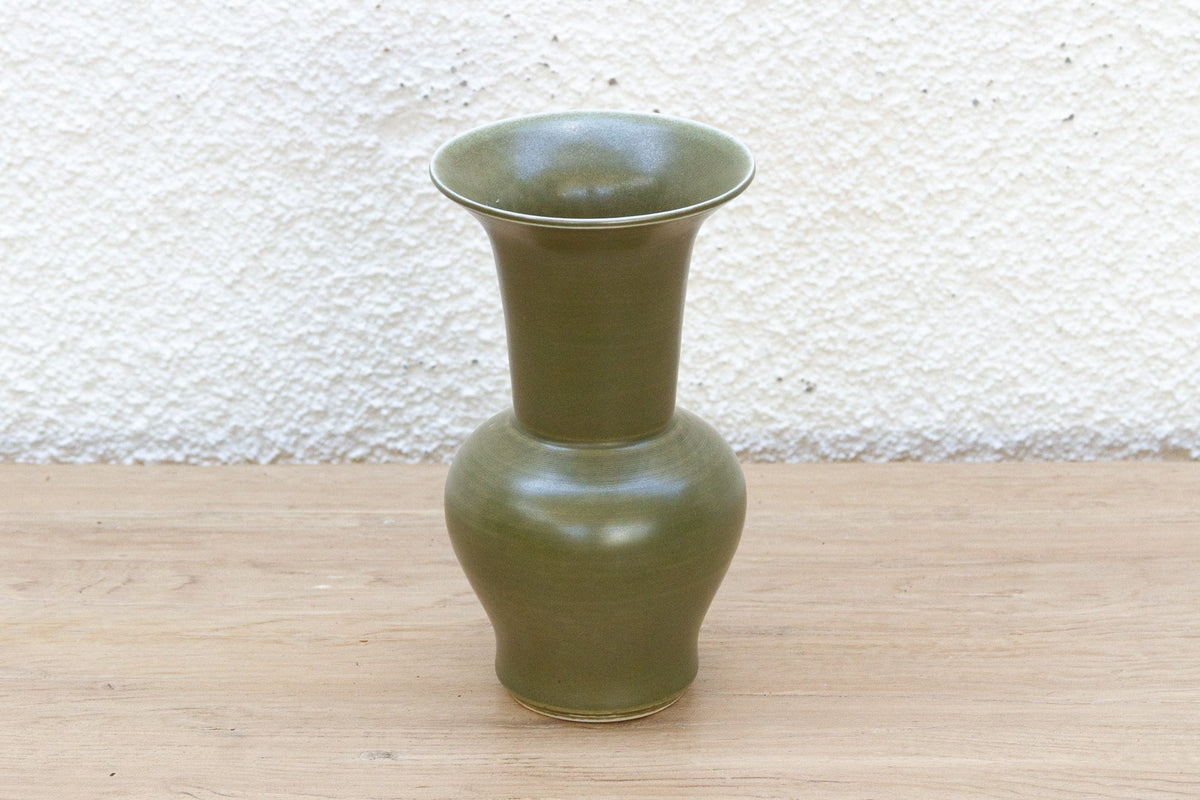 Petite Olive Green Glazed Vase