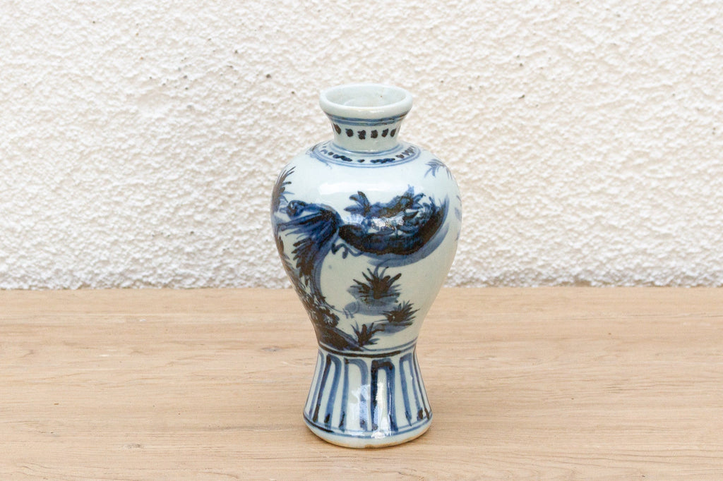Rich Cobalt Blue & White Porcelain Vase