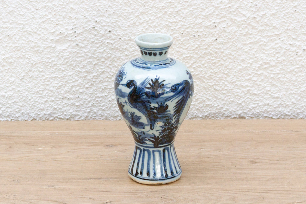 Rich Cobalt Blue & White Porcelain Vase