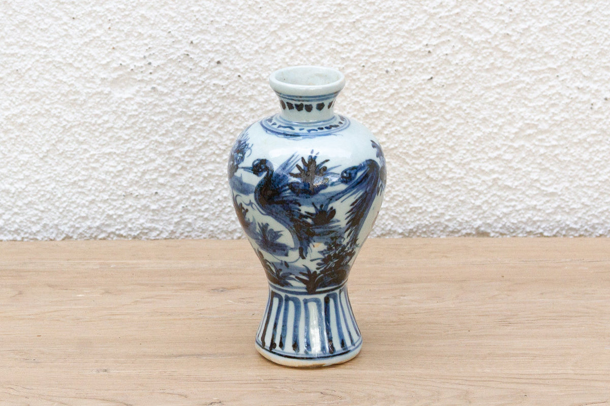 Rich Cobalt Blue & White Porcelain Vase