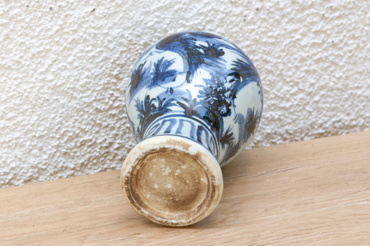Rich Cobalt Blue & White Porcelain Vase