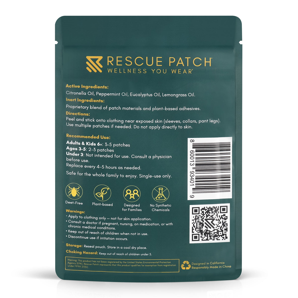 Mosquito Repellent Patch for Adults