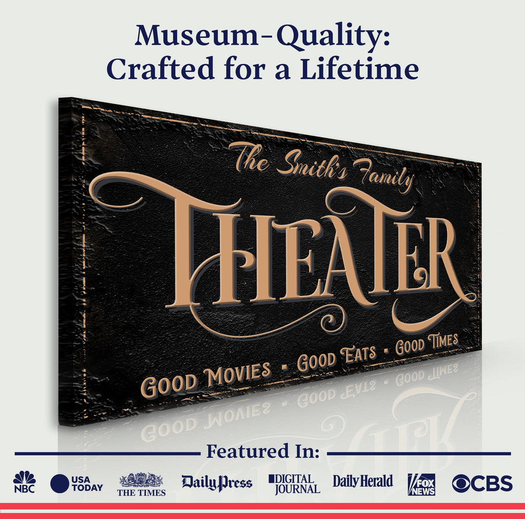 Personalized Theater Sign VI