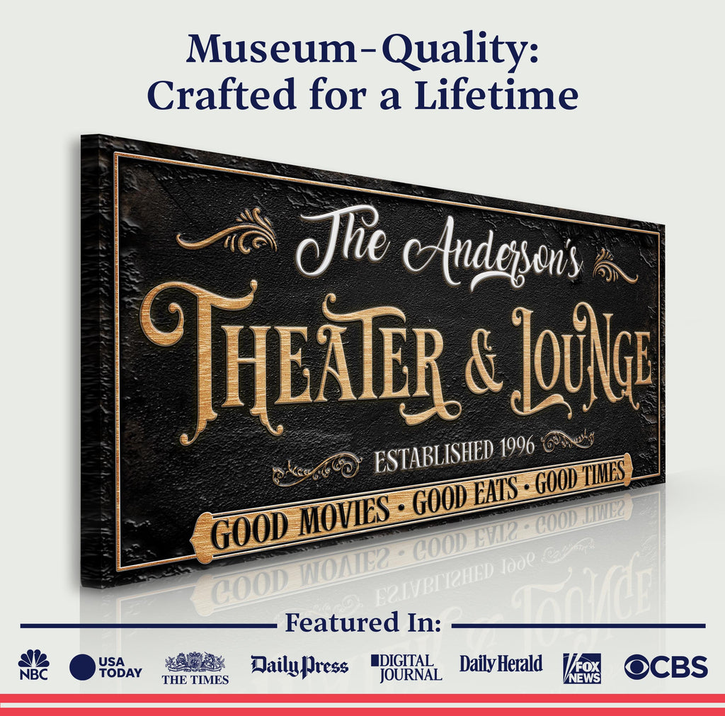 Family Theater And Lounge Sign VI