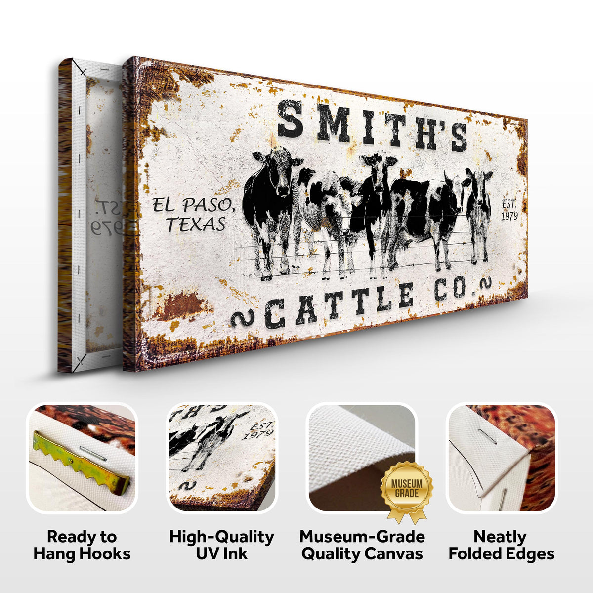 Personalized Cattle Sign II