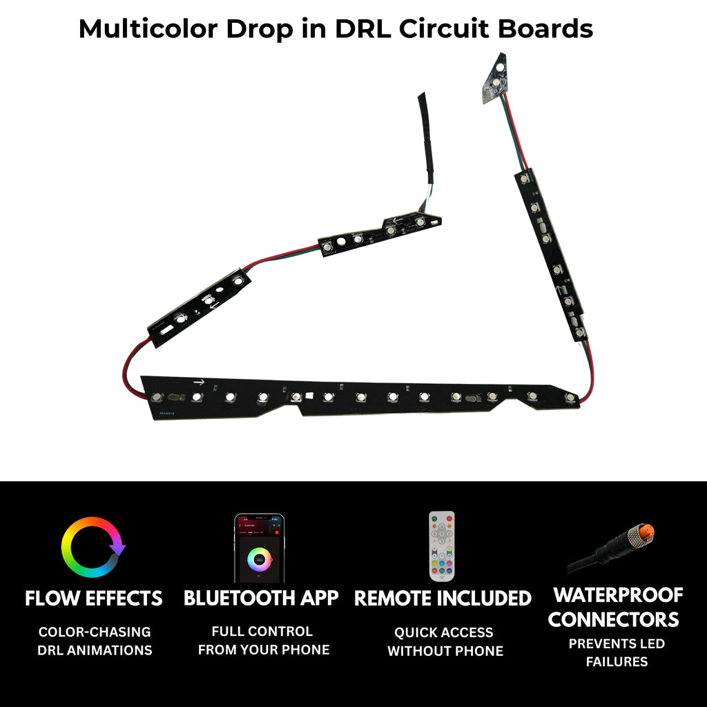 (2010-2013) Infiniti G37 Multicolor Flow DRL Boards (for Spyder Headlights only)