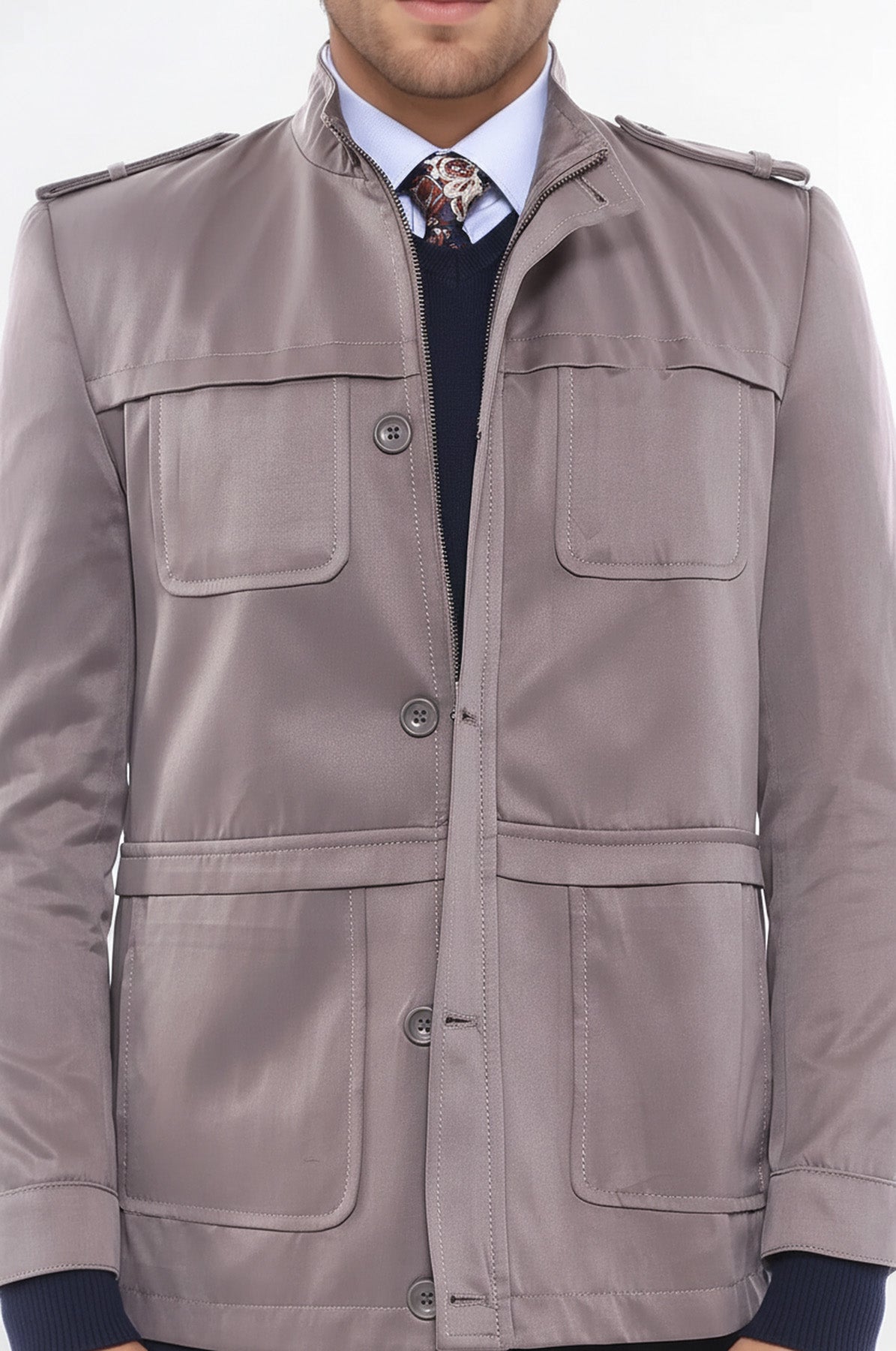 Men's Beige Trench Coat | Wessi