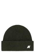 K-WAY Wool Knit Beanie with Turned-Up Brim - Sizes XS-S, M-L, XL-2XL