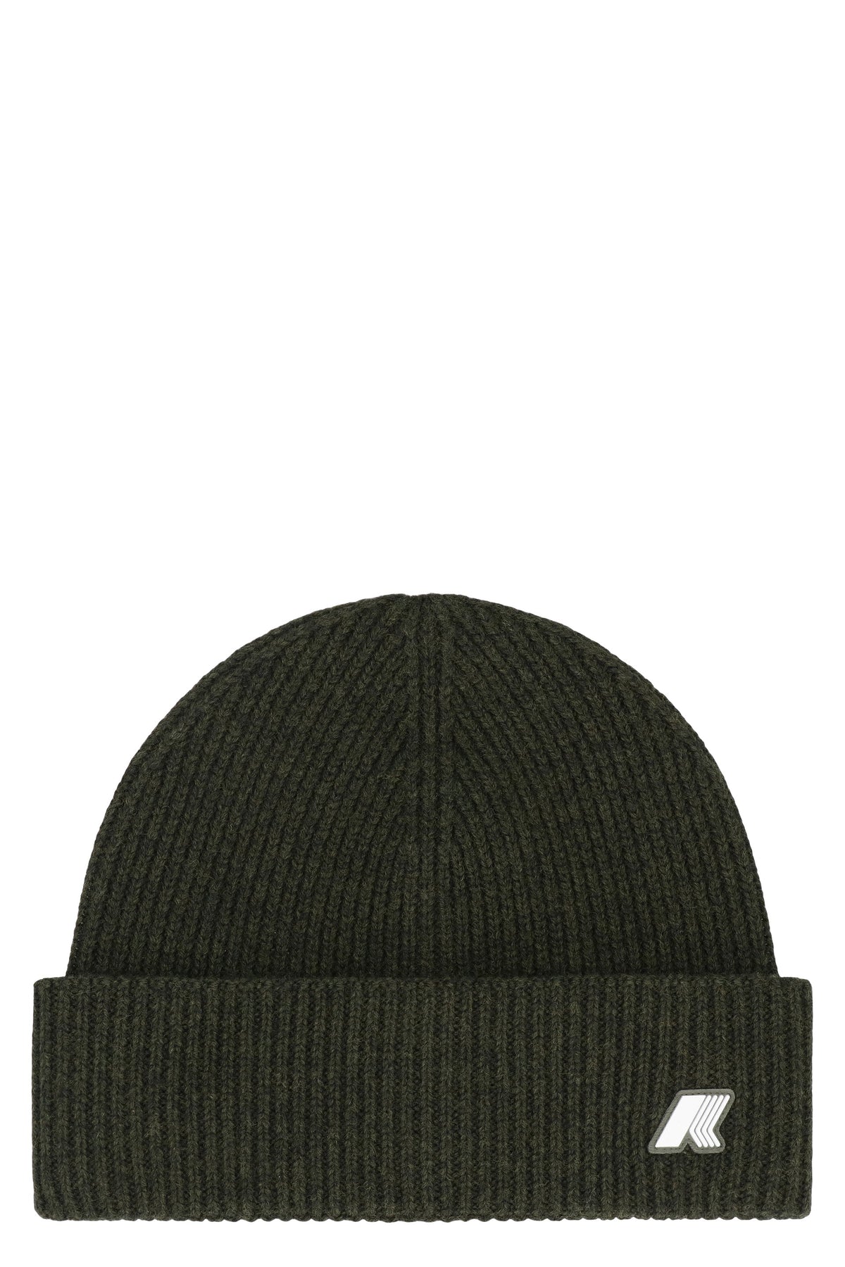 K-WAY Wool Knit Beanie with Turned-Up Brim - Sizes XS-S, M-L, XL-2XL