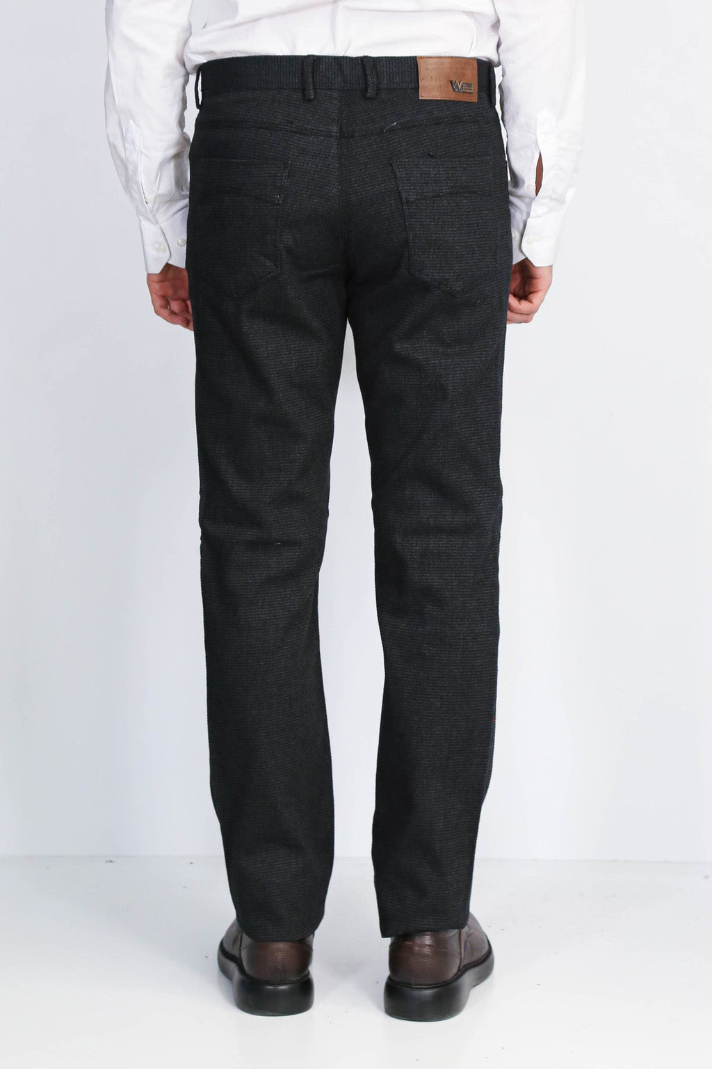 5 Pockets Cotton Black Men Pants - Wessi