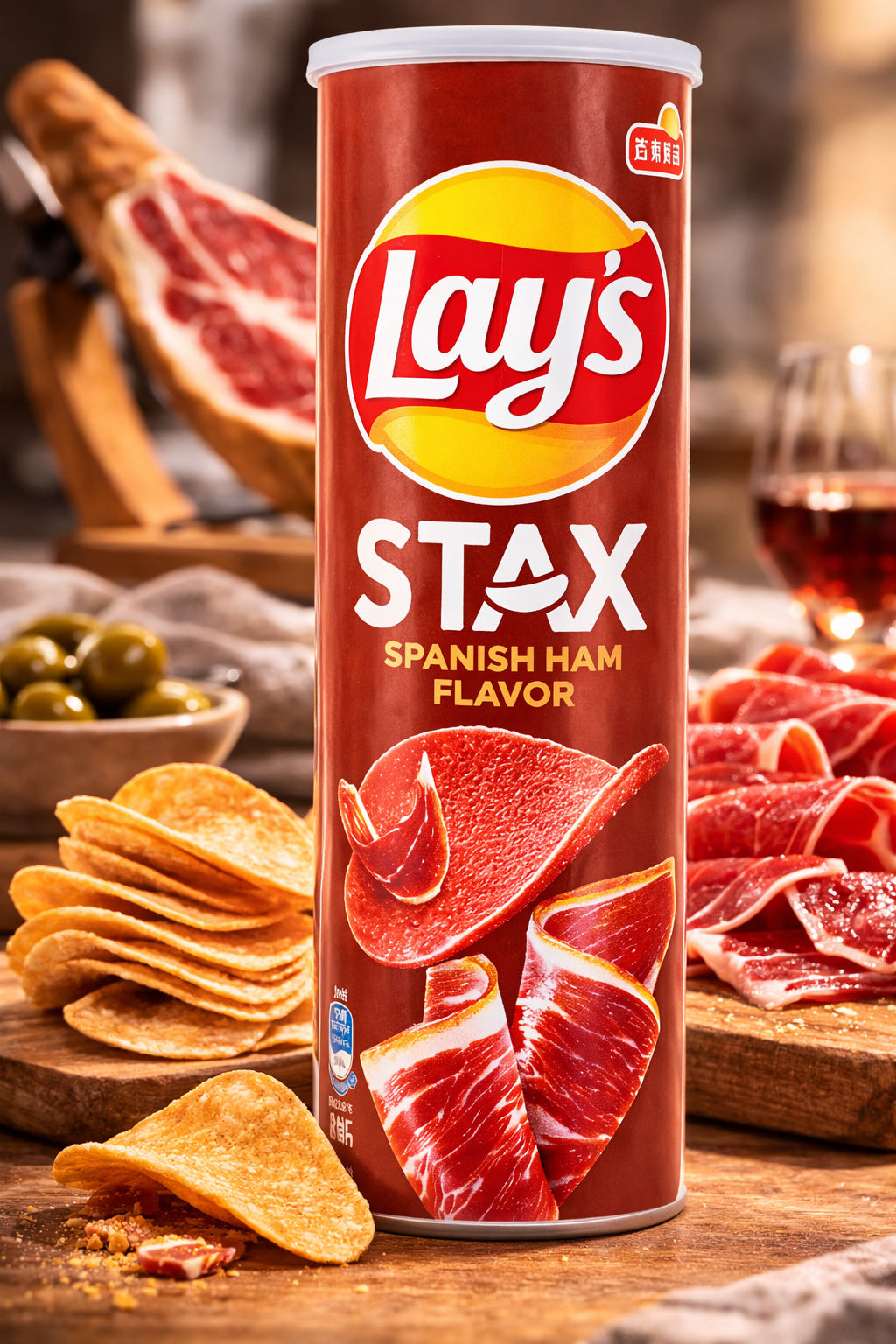 Lay's Stax Spanish Ham (90g) (China) 4-Pack