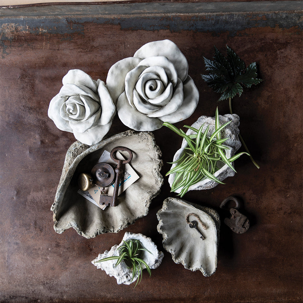 Cast Concrete Conch Shell Planter | 2 Sizes