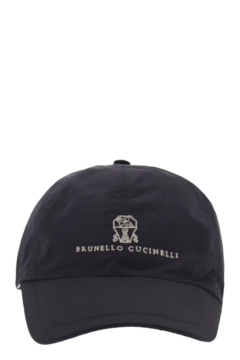 BRUNELLO CUCINELLI Water-Repellent Microfibre Baseball Cap with Embroidered Logo