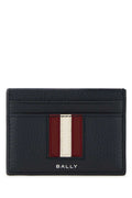 BALLY Mini Leather Card Holder for Men