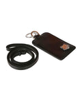MAISON KITSUNÉ Mini Fox Head Leather Neck Cardholder