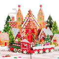 Gingerbread Town Pop Up Card