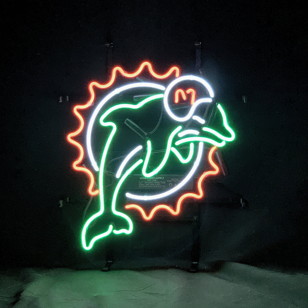 Miami Dolphins Football Logo Neon Signs Light