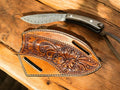 Mini Kukri Blade – Damascus Steel Walnut Handle