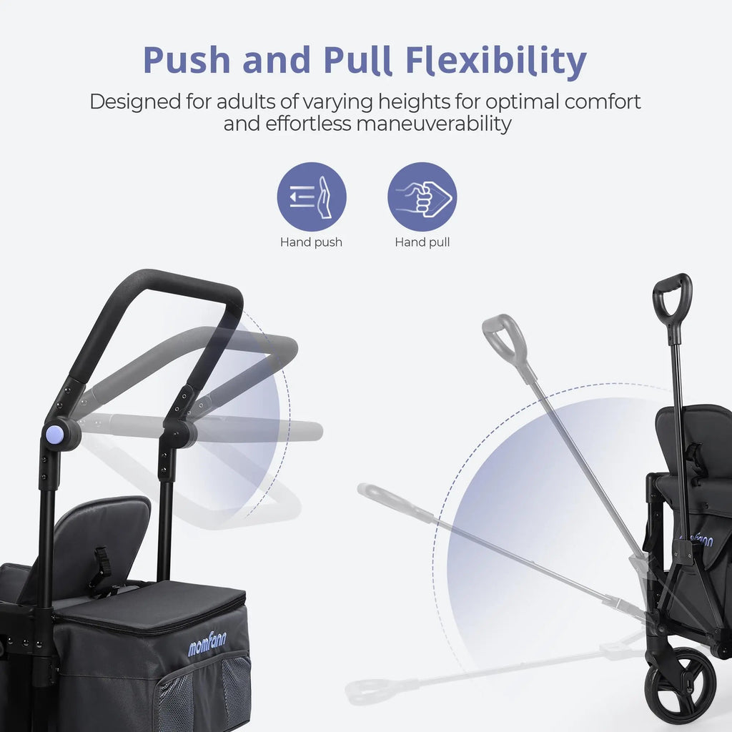 Momfann 4-in-1 Double Stroller Wagon for Kids