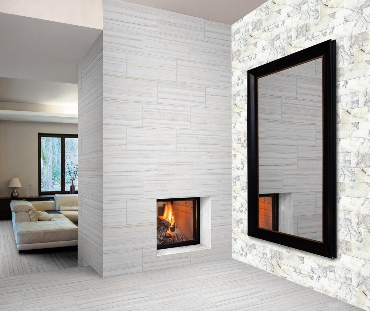 New York Ledger 3D Panel 6"x24" Natural Marble Wall Tile - Full Truckload