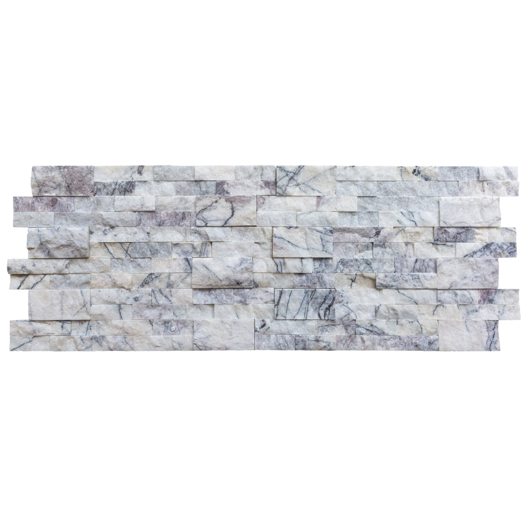 New York Ledger 3D Panel 6"x24" Natural Marble Wall Tile - Full Truckload