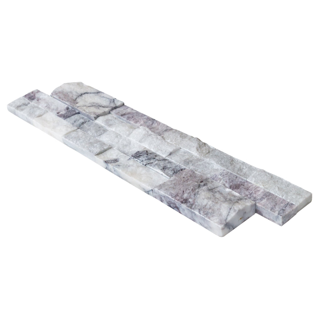 New York Ledger 3D Panel 6"x24" Natural Marble Wall Tile - Full Truckload