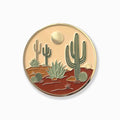 Warm Desert Gold Drink Coasters