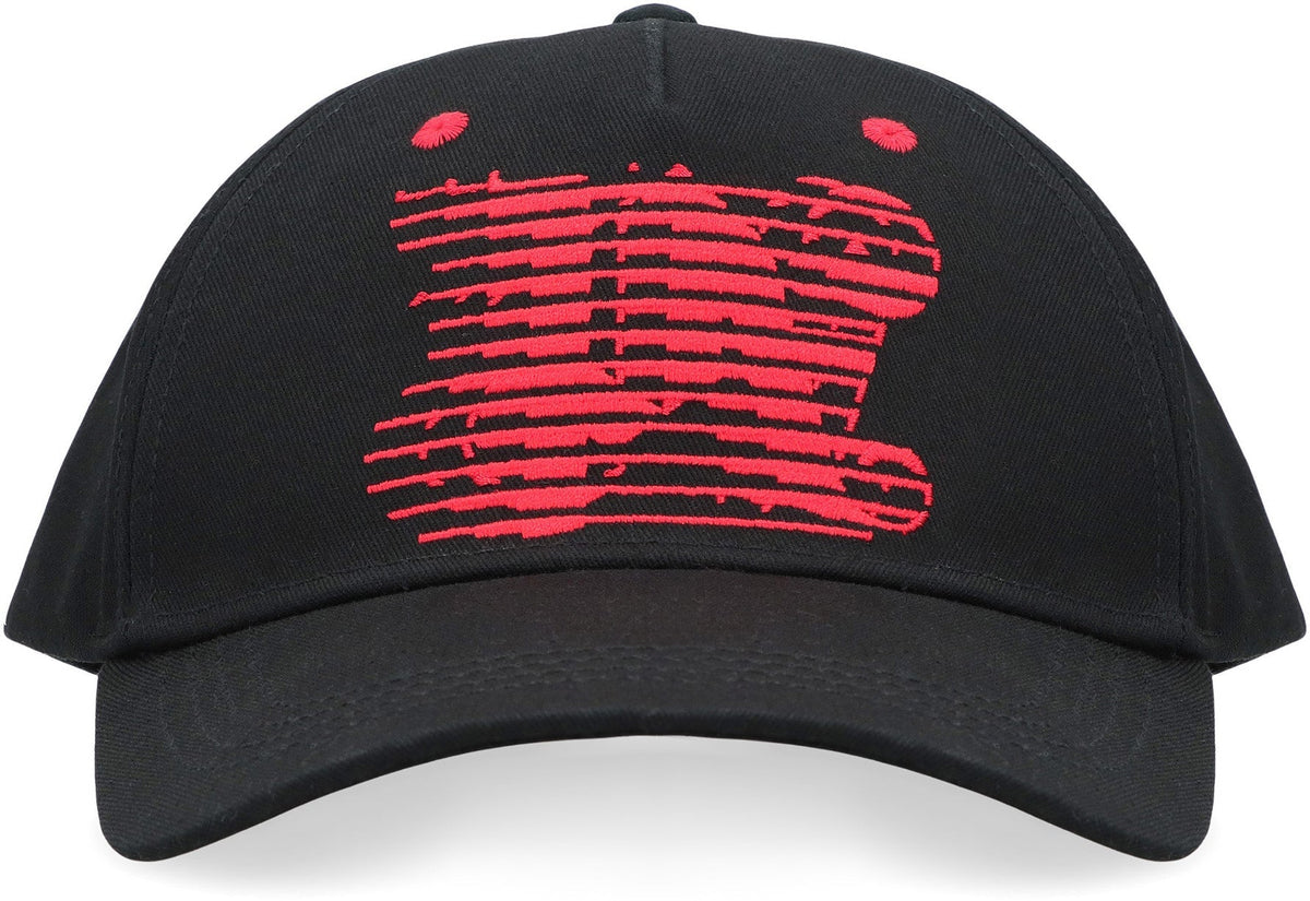 PALM ANGELS Adjustable Baseball Cap with Racing Monogram Detail