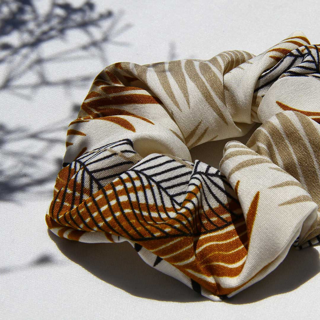 Gold Leaf Scrunchie