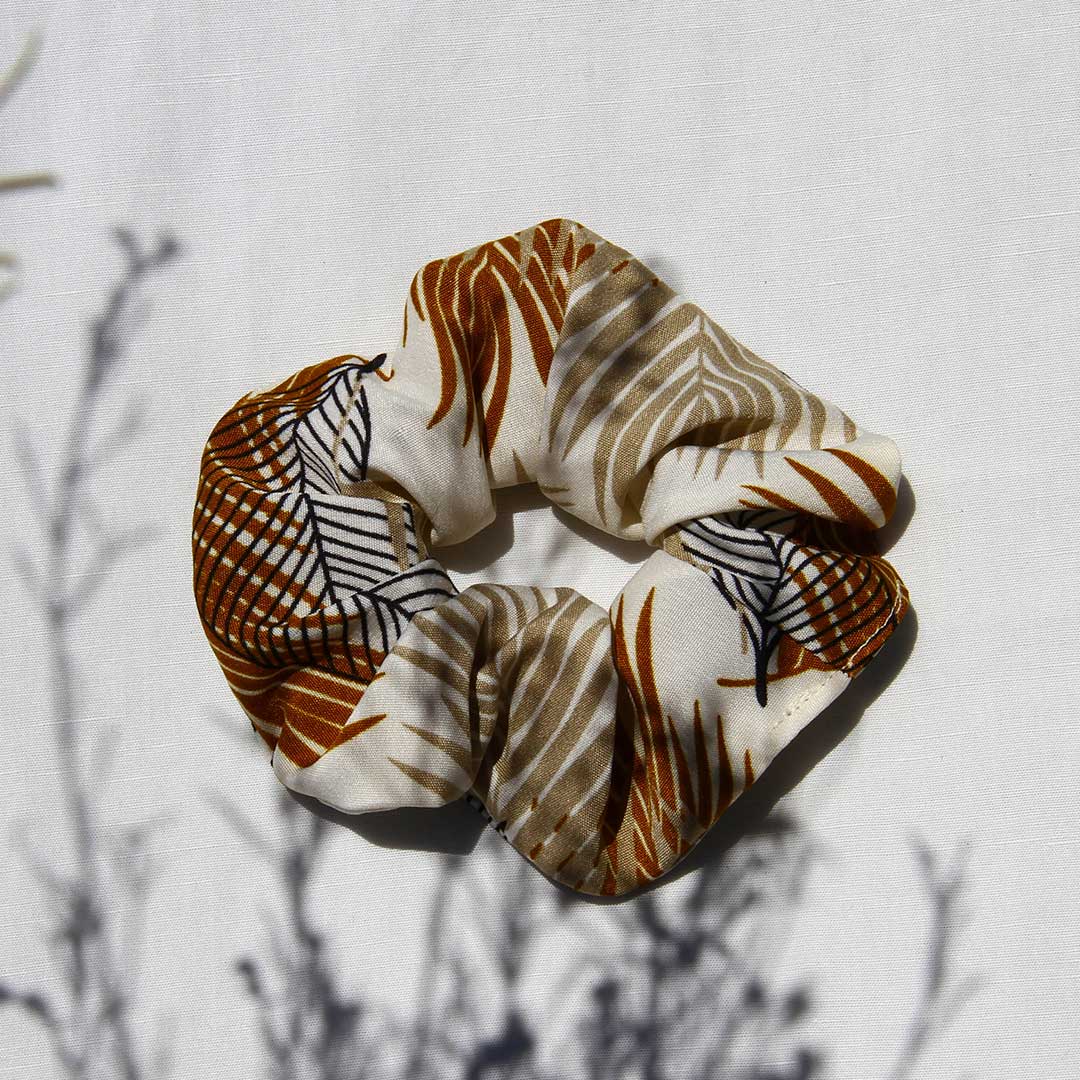 Gold Leaf Scrunchie