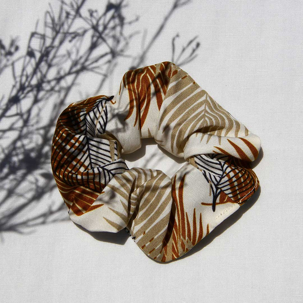 Gold Leaf Scrunchie