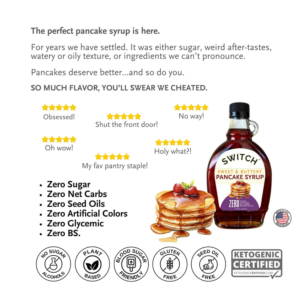 SWITCH® Sweet & Buttery Pancake Syrup 12oz