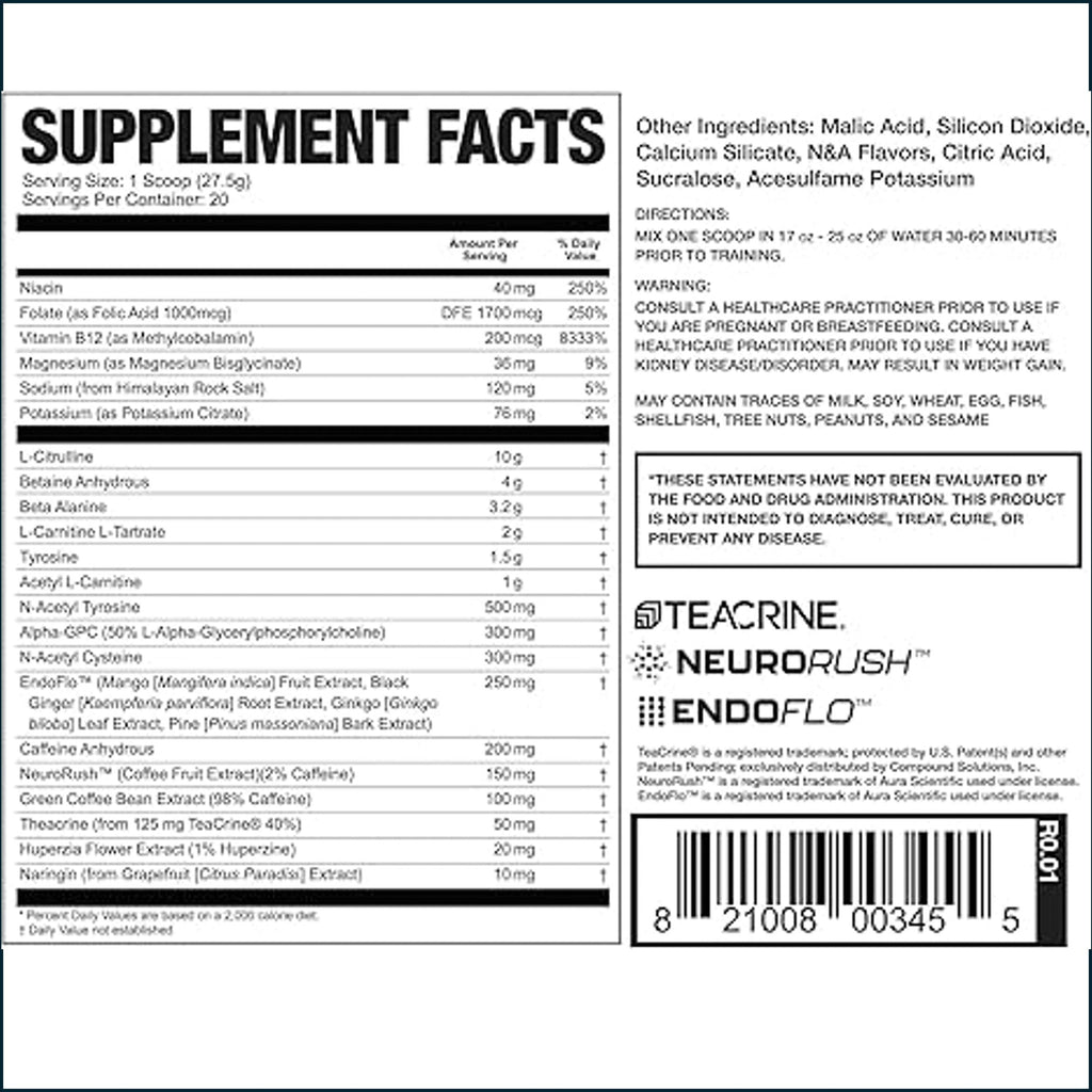 Magnum Limitless X16 Pre-WorkOut, 20 Servings
