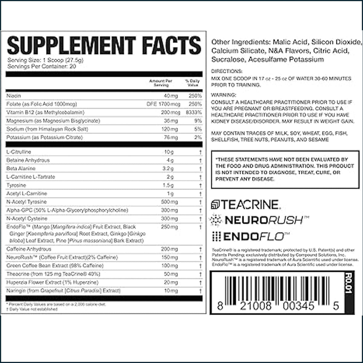 Magnum Limitless X16 Pre-WorkOut, 20 Servings