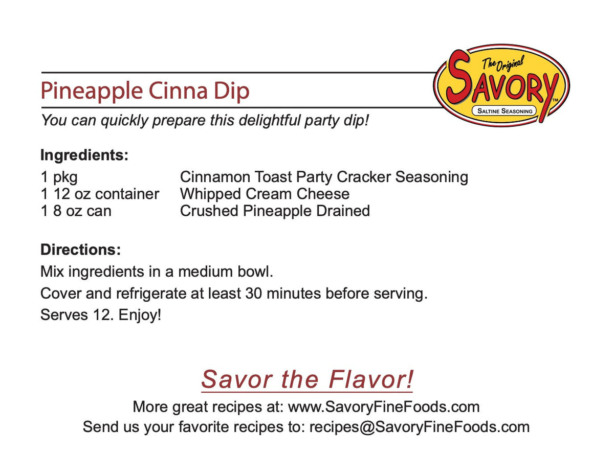 Savory Party Cracker Seasonings