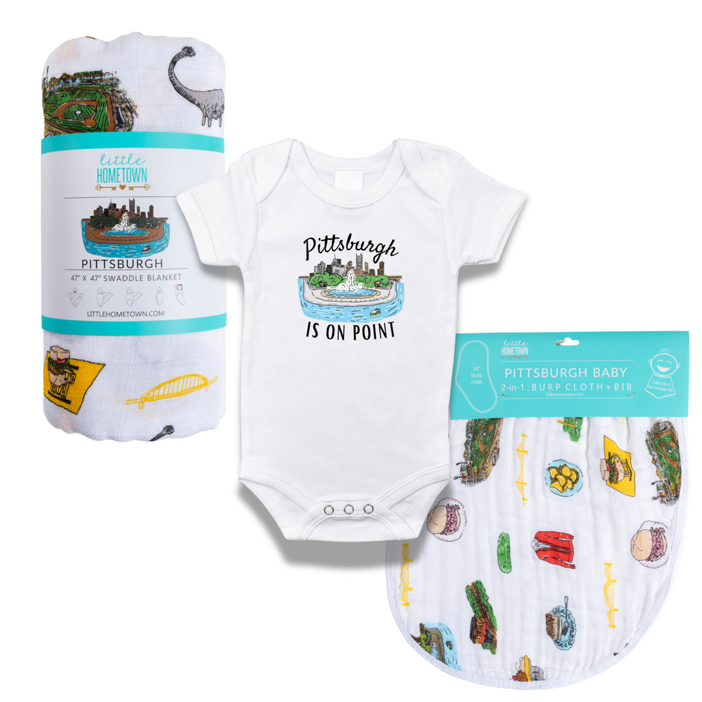 Pittsburgh Baby (On Pointe) Gift Bundle Extra Large Bamboo Cotton