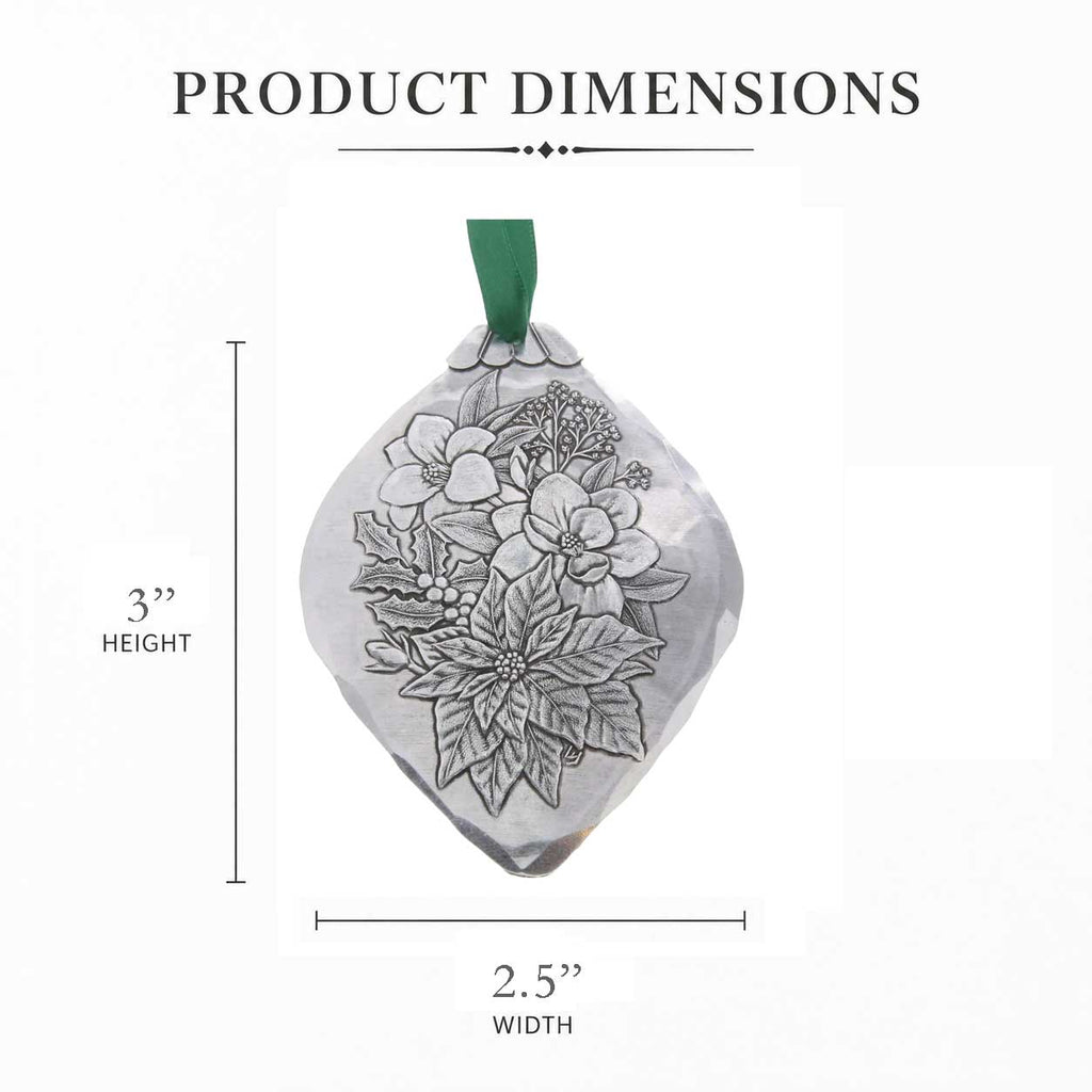 Christmas Botanicals Ornament Set- Mixed Metal
