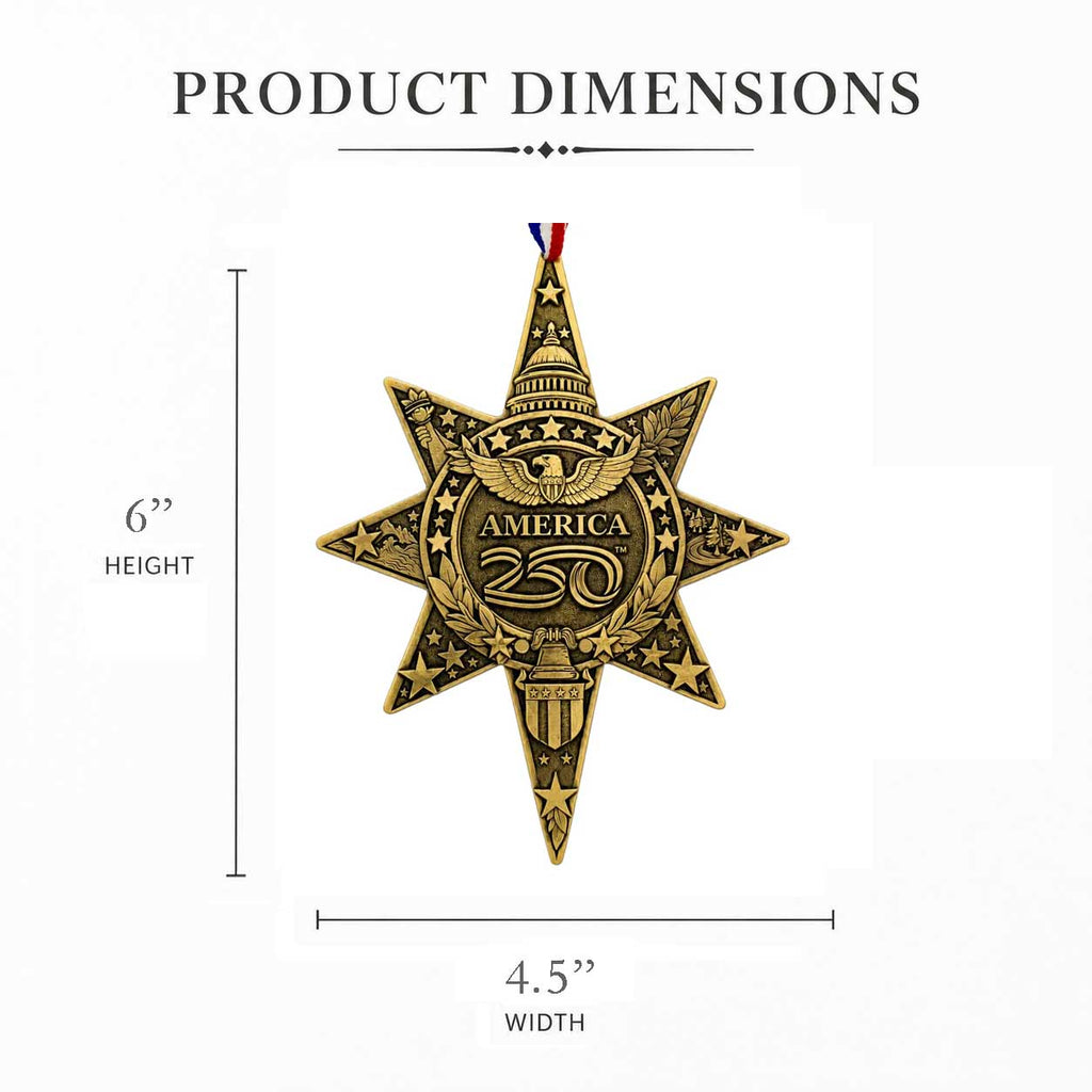 America250 Sea to Shining Sea Commemorative Star Ornament (Bronze)