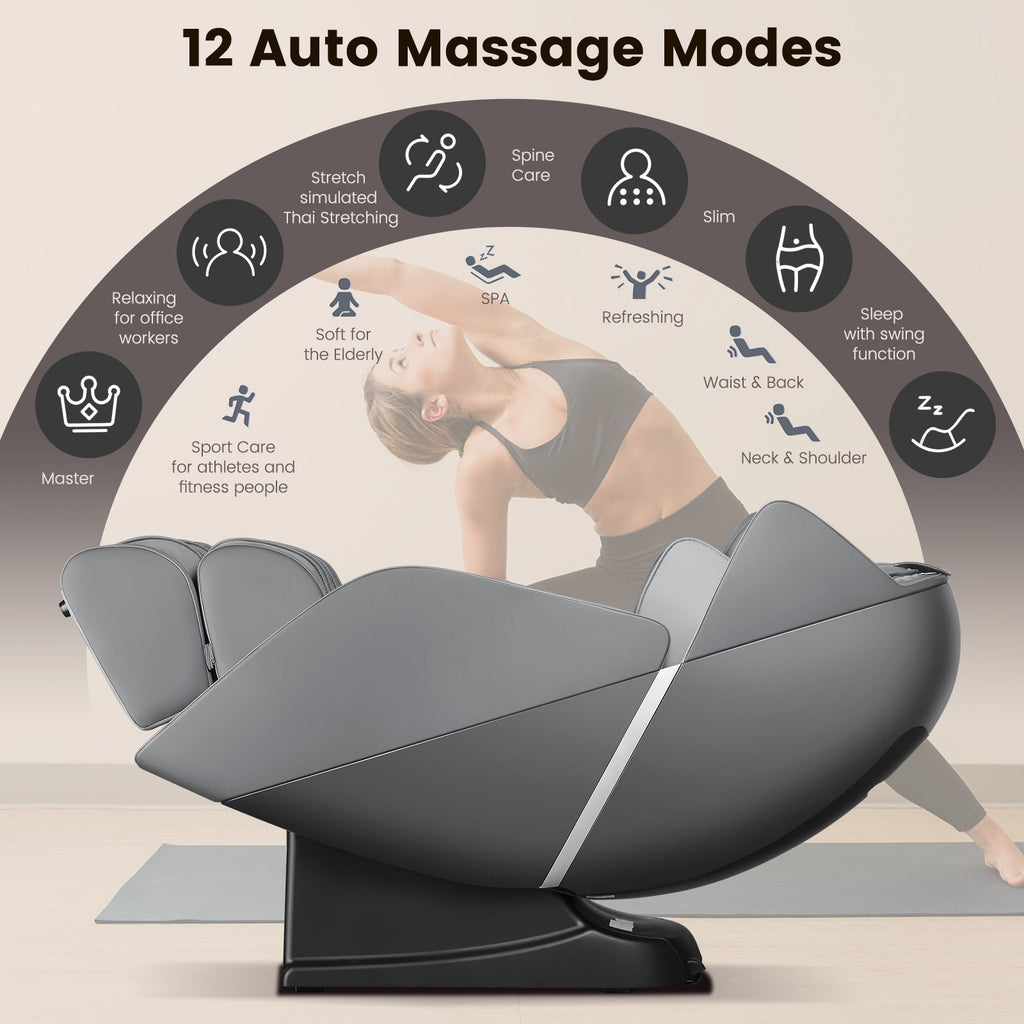 Provox 27-Comfort Full Body Massage Chair with SL Track Airbags Heating