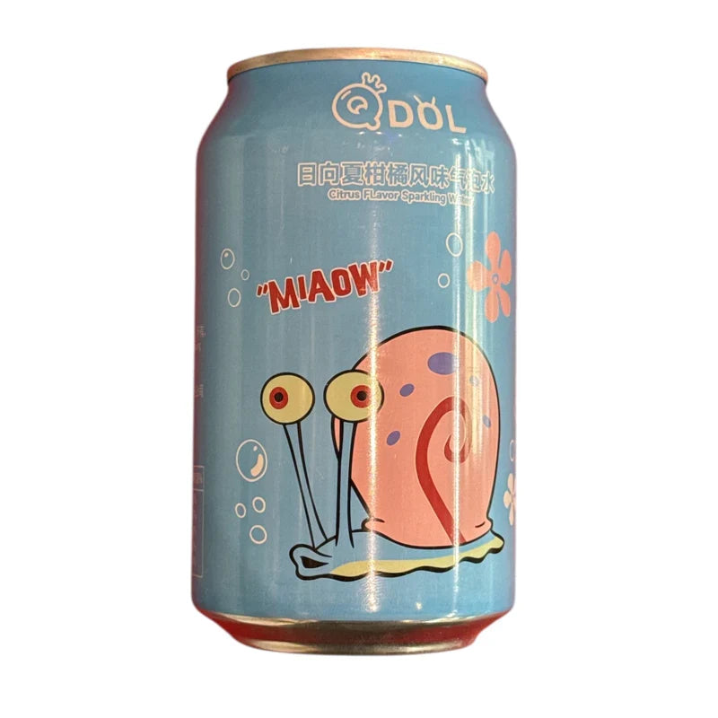 QDOL SpongeBob Citrus Sparkling Water - Gary (330ml) (China) 6-Pack