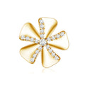 Modern Diamond Flower Earring for Helix Piercing
